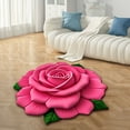 thumbnail image 5 of 3D Flower Mat Soft Carpet | Non-Slip Area Rug with Floral Design | Crystal Velvet Material | 60x60cm Floor Mat for Living Room Bedroom Dining Room Home Decor, 5 of 6