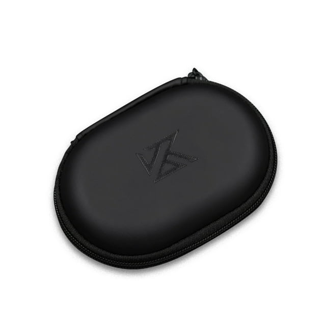 Cateissary Estuche para auriculares KZ, caja de almacenamiento de forma ovalada, bolsillo portátil, soporte de protección a prueba de polvo, accesorios de Cables de audio/vídeo