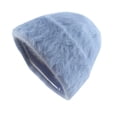thumbnail image 2 of Unisex Wool Cap Smooth Board Solid Warm Brimless Plush Cap, 2 of 4