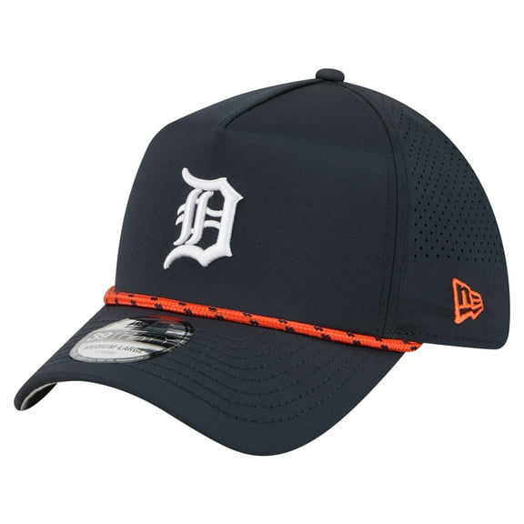Men's New Era  Navy Detroit Tigers 39THIRTY A-Frame Perforated Flex Hat