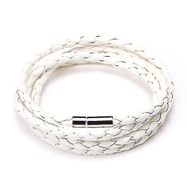 Multilayer Leather Bracelets Women Men Punk Wristband Braid Bangles Handmade Tw