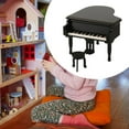 thumbnail image 6 of Almencla Dolls House Piano Music Box 1:12 Scale DIY Scene with Stool Piano Musical Instrument Model Musical Box for Musicians Birth, 6 of 7