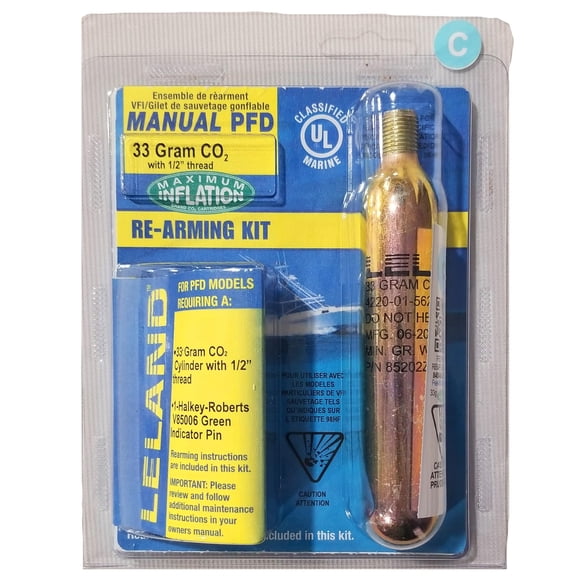 Kit de rearme PFD inflable Leland 840AMU-Manual 33 g CO2