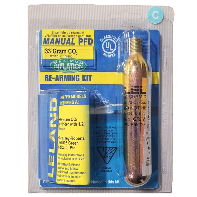 Kit de rearme PFD inflable Leland 840AMU-Manual 33 g CO2