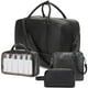 thumbnail image 1 of Bolso de fin de semana Wogarl de piel sintética para mujer y hombre, 40 L (negro), 1 of 8