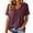 Dark Purple#0731F&07, variant on Garbnen Short Sleeve Shirts for Women Loose Fit Womens V Neck Tops Casual Basic Summer Solid Color Y2k Women's Tunic Tops Gray XL