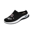 thumbnail image 2 of Women's Walking Shoes Wove Breathable Soft Orthopedic Diabetic Comfortable Sneakers for Women Indoor Outdoor Casual Athletic Work Shoes Black 6, 2 of 7