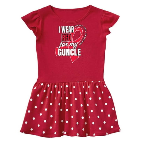 

Inktastic Sickle Cell Awareness I Wear Red For My Guncle Gift Baby Girl Dress