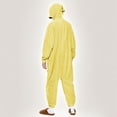 thumbnail image 7 of Womens One Piece Jumpsuits Zip-Up Pajamas Casual Hooded Onesies Long Sleeve Jogger Playsuits Loungewear with Pockets Yellow, M, 7 of 7