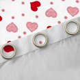 thumbnail image 4 of Castle Fairy Love Heart Print Blackout Curtains Set of 2 (52x84 Each) for Teens Boys Girls,Winter Snowflake Window Curtains,Happy Valentine's Day Curtains and Drapes,Breathable Home Decor, 4 of 6