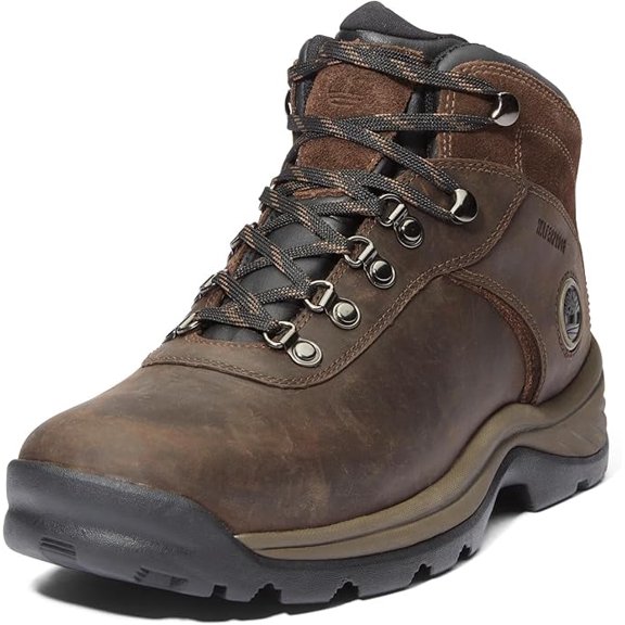 Timberland Men's Flume Mid Waterproof Hiking Boot, Dark Brown, 7.5