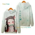 thumbnail image 4 of Chandails à Capuchon Imprimés en 3D Anime Demon Slayer Kamado Nezuko Chandails en Molleton Garçon Fille Unisexe Chandails en Molleton à Capuche Mode Enfants Pullovers Vêtements, 4 of 4