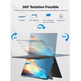 thumbnail image 3 of UPERFECT Folding Stacked Triple Monitor, Dual Portable Monitor 15.6" 1080P 60HZ Built-in Stand, BE156MF, 3 of 12