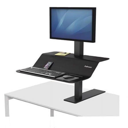 Fellowes Manufacturing  Lotus VE Sit-Stand Workstation - Black