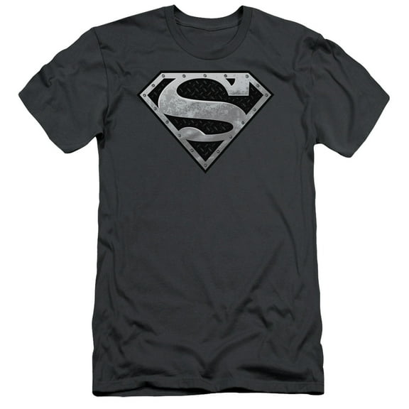 Superman - Super Metallic Shield - Slim Fit Short Sleeve Shirt - XX-Large
