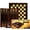 Classic, variant on Hakan Backgammon Set 17.3” Wooden Foldable Board with Dice & Checkers Portable Tavla Game 2-Player