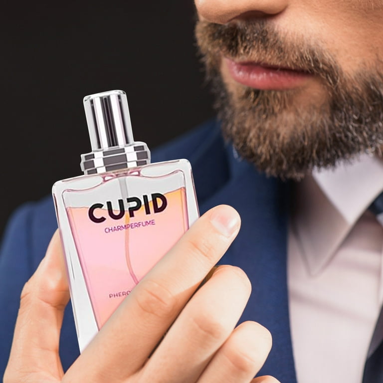 Cupid Charm Toilette for Men (Pheromone-Infused) - Cupid Hypnosis Cologne Fragrances for Men, Long Lasting Romantic Perfume (1 Bottle), Pink