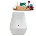 thumbnail image 4 of 59" Streamline N2880BGM Soaking Freestanding Tub and Tray With Internal Drain in Brushed GunMetal, 4 of 9