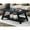 Black, variant on Quality Wood Table - Under - table Shelf Utility - Coffee Table in Living Room - Natural Grain