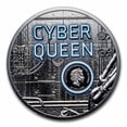 thumbnail image 3 of 2023 Cook Islands 3 oz Silver Cyber Queen; The Beginning, 3 of 4
