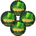 thumbnail image 2 of GZHJMY Saint Patrick's Theme Round Placemats Durable Non-Slip Heat and Stain Resistant Placemat for Kitchen Table Decoration Outdoor BBQ Activities(4PCS) Table Mat, 2 of 7