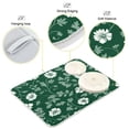 thumbnail image 4 of Dish Drying Mat Kitchen Pad Large Counter Absorbent Dish Mats Drainer White Flowers on Green Background, 4 of 8