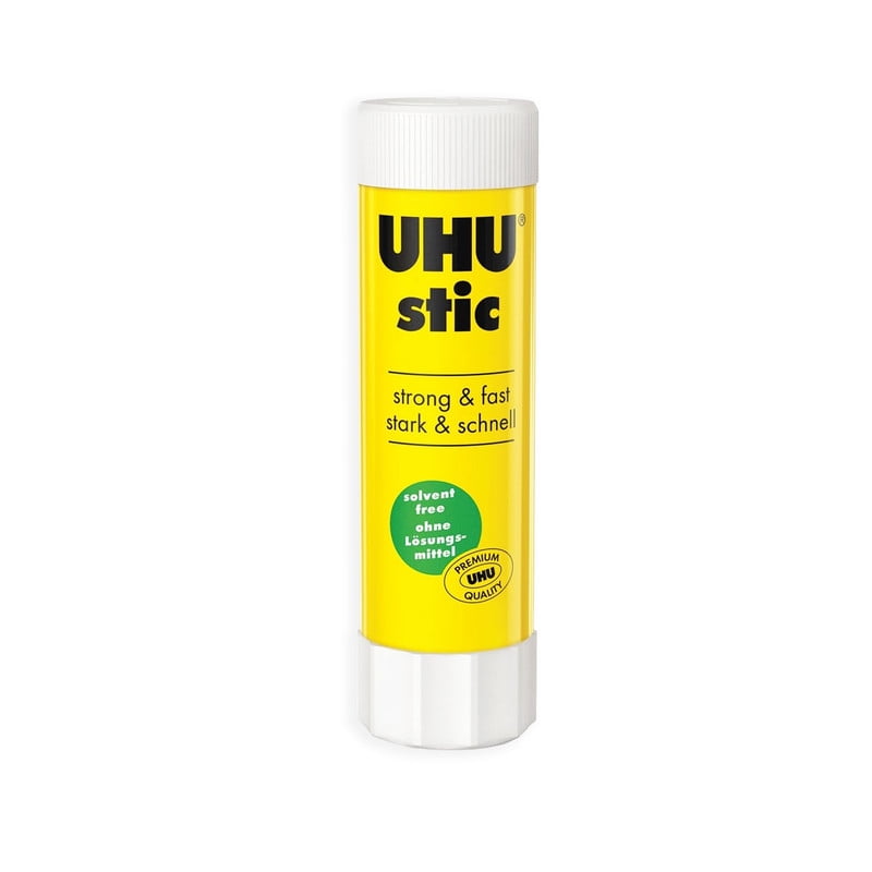 UHU Stic Glue Stick - Solvent Free - Clear Application - 21g - Pack of 12