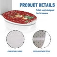 thumbnail image 5 of SEANATIVE Christmas Reindeer Toilet Seat Covers for Bathroom Xmas Snowflake Toilet Lid Protector Covers Easy to Clean Bathroom Toilet Lid Cover Seat, Home Decoration, 5 of 6