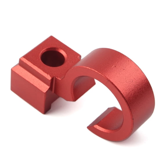 ZSWAL Aluminum Motorcycle Front Brake Hose Clamp Brake Cable Clamp Red for Suzuki DRZ400SM 2005-2024, RMX450Z 2010-2011