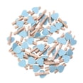 thumbnail image 2 of 50pcs Love Wood Clips Beautiful Small Fixation Clips for Photo Painting (Blue), 2 of 8