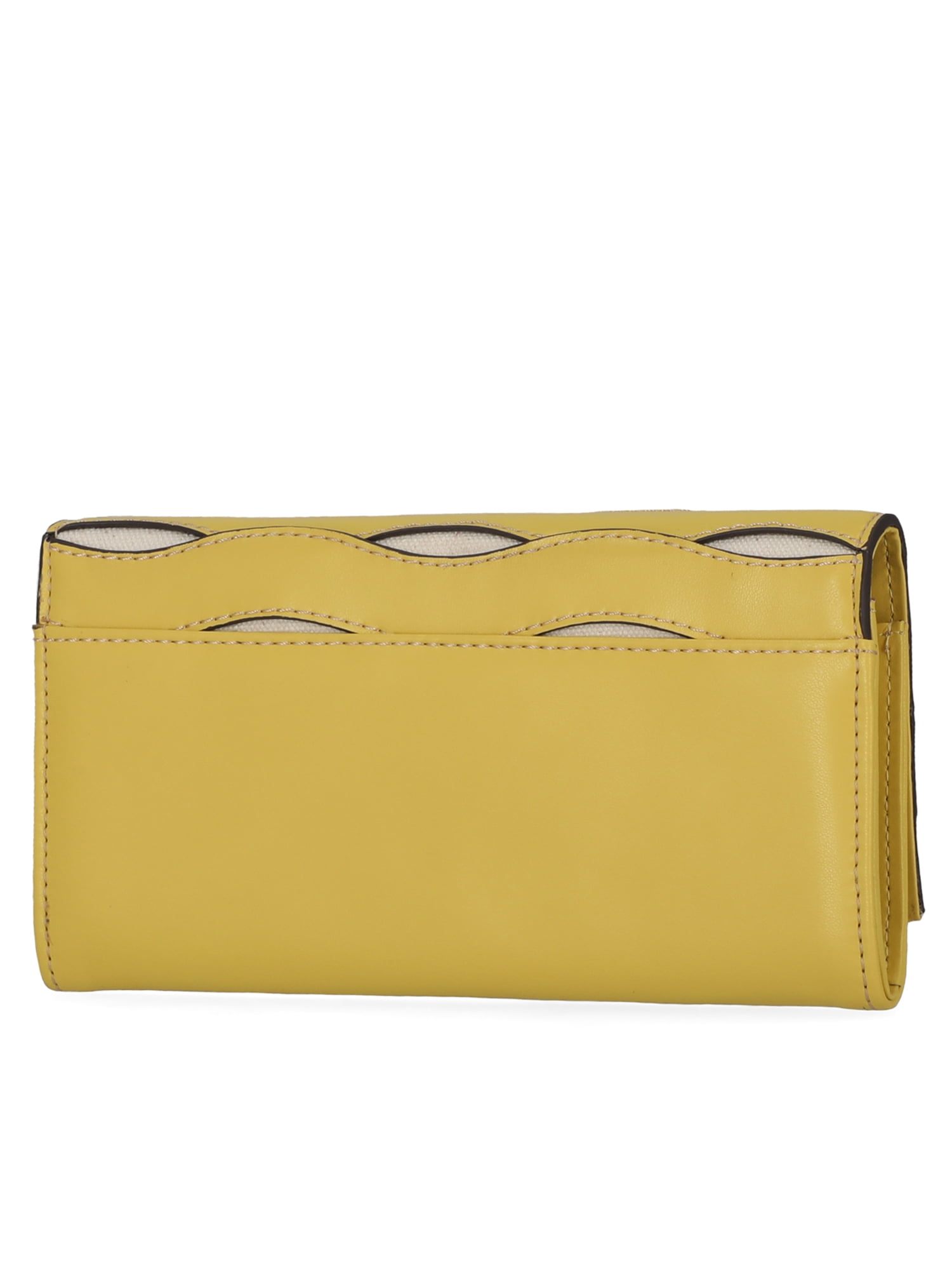 Free Assembly Women's Avery Cut Out Clutch Wallet, Sunset and Cream
