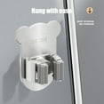thumbnail image 4 of 304 Stainless Steel Mop Holder Wall Mount No Drill Adhesive Broom Clamp Organizer with Silicone Roller Strong Grip Bathroom Storage Solution, 4 of 5