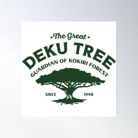 The Great Deku Tree Poster Wall Art, Modern Wall Decor, 16x16 UNFRAMED