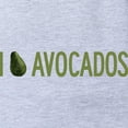 thumbnail image 2 of CafePress - I Love Avocados - Cute Infant Baby Football Bodysuit, 2 of 3