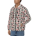 thumbnail image 3 of Honeii Christmas Cat Print Hoodies for Men, Pullover & Full Zip, Breathable Zip up Hoodie, Sweatshirt-Small, 3 of 5