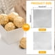 thumbnail image 2 of 100 piezas de envoltorios de caramelos de papel de aluminio, envoltorios de chocolate de 6 x 6 pulgadas, papel de aluminio (plateado, cáscara de naranja), 2 of 6