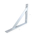 thumbnail image 3 of FixtureDisplays® Metal White Bracket for Shelves Wall Mount 15635, 3 of 4