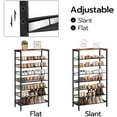thumbnail image 6 of HOOBRO 8-Tier Shoe Rack Organizer with Adjustable Storage Shelf Entryway Brown BF18XJ01, 6 of 8
