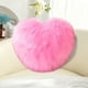 thumbnail image 5 of Faux Wool Heart-Shaped Pillow Long-Pile Plushy Living Room Sofa Cushion Cute Gift Pillow For Girls Bedside Pillow, 5 of 6