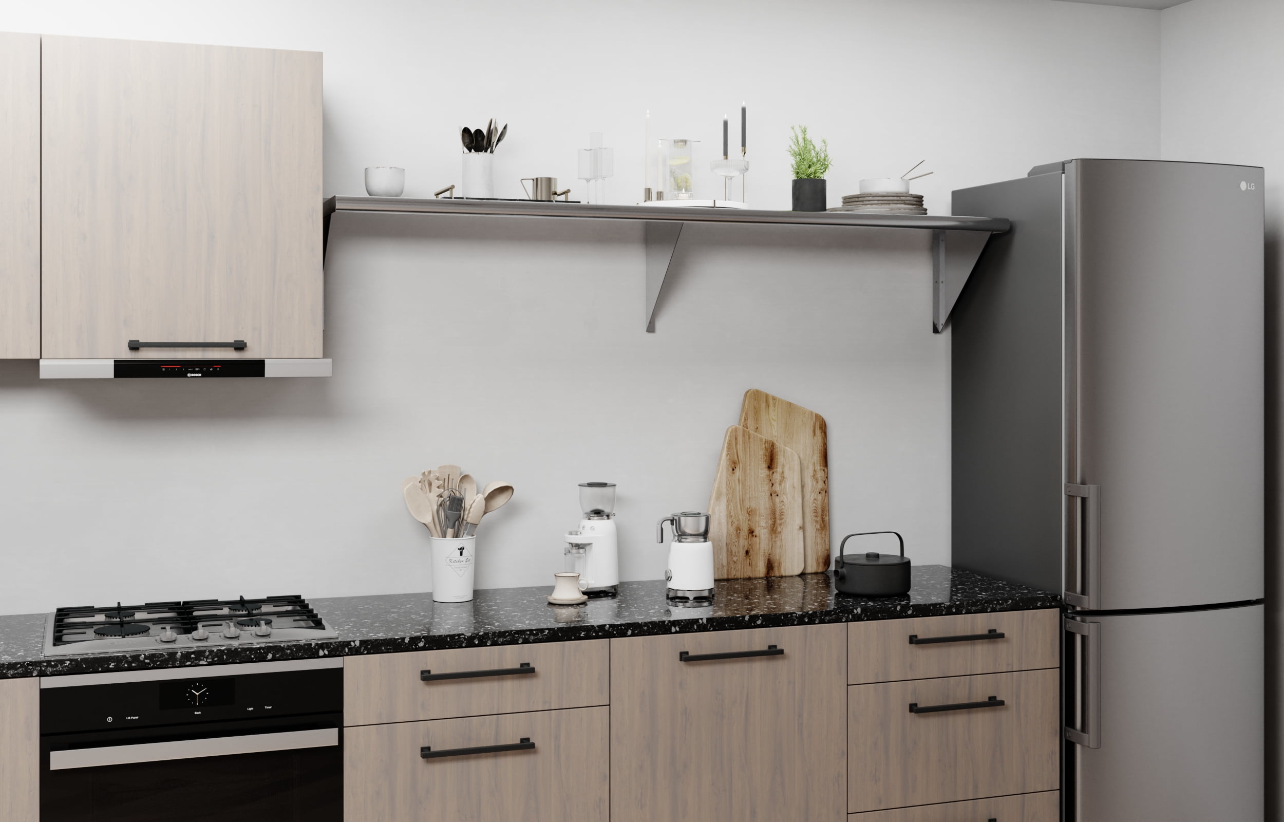 AmGood 14 in. x 72 in. Stainless Steel Wall Shelf | NSF Certified | Appliance & Equipment Metal Shelving | Kitchen, Restaurant, Garage, Laundry, Utility Room