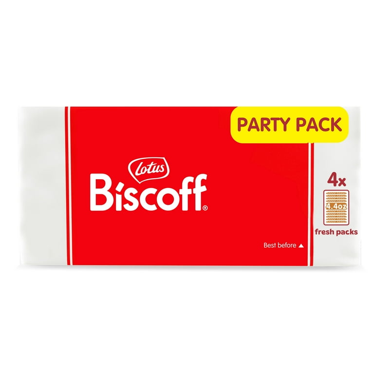 Lotus Biscoff Cookies, 17.6oz, 4 Freshpacks of 16 Cookies