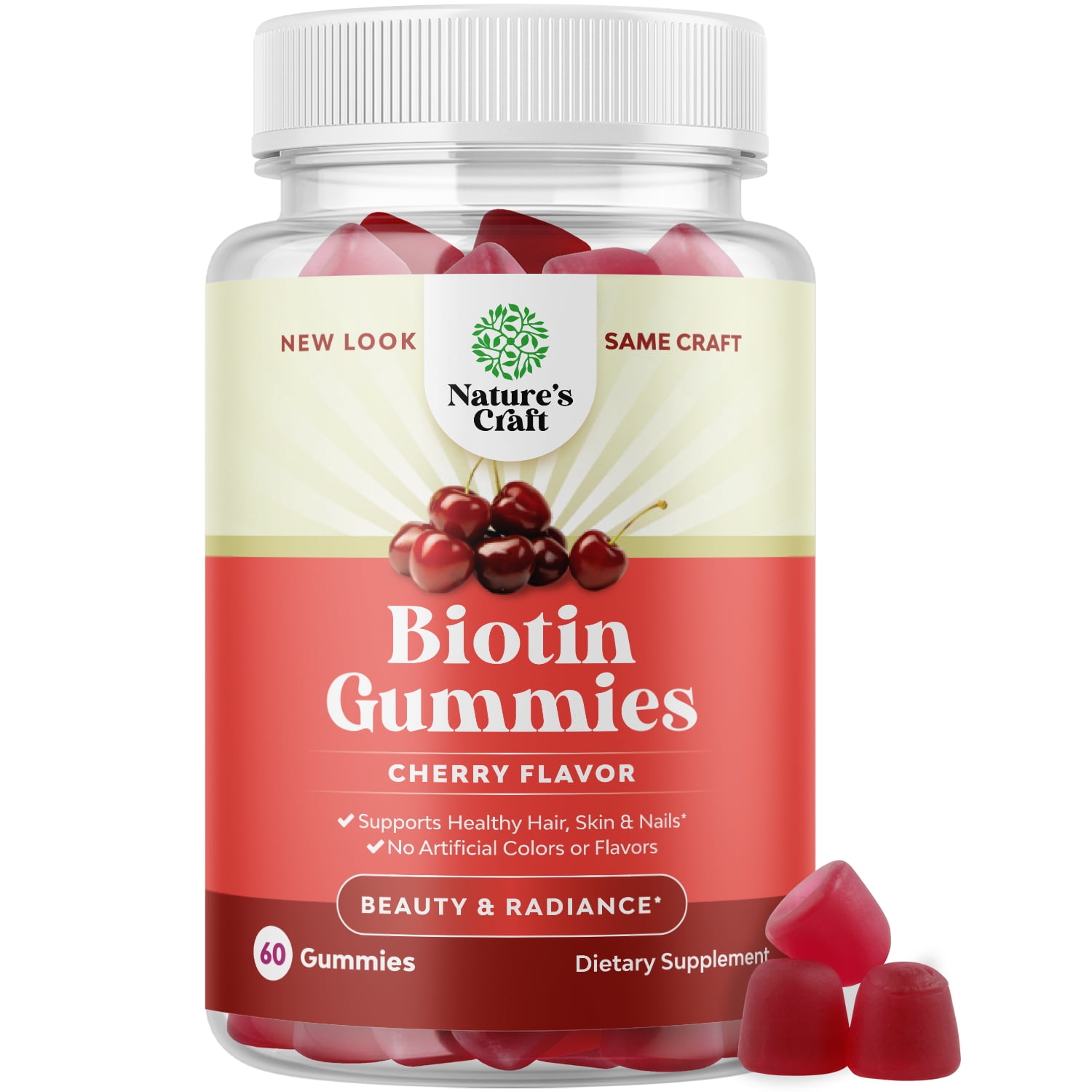 Biotin Gummies for Hair Growth Hair Skin and Nails Gummies for Women and  Men 60 Gummies 