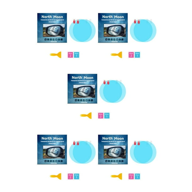 Sidaley 1 par de películas para retrovisor de automóvil, repuesto impermeable extraíble para motocicleta, camión, espejo retrovisor, Type2 NO2