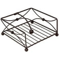 thumbnail image 1 of Home Basics Arbor Collection Flat Napkin Holder with Pivoting Arm, Bronze, 1 of 4