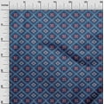 thumbnail image 2 of oneOone Organic Cotton Poplin Twill Fabric Geometric Ikat Print Fabric BTY 42 Inch Wide, 2 of 4