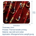 thumbnail image 5 of Christmas Crutches Printed Square Mousepad Desk Pad Desk Mat, 8.3x9.8 Inch, Non-Slip Rubber Bottom, Suitable for Office and Gaming, 5 of 6