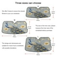 thumbnail image 5 of WOBOGO Vintage Blue Peacock Car Windshield Sunshades Autopilot Lightweight Accordion Sun Visor 57×31.5in, 5 of 8