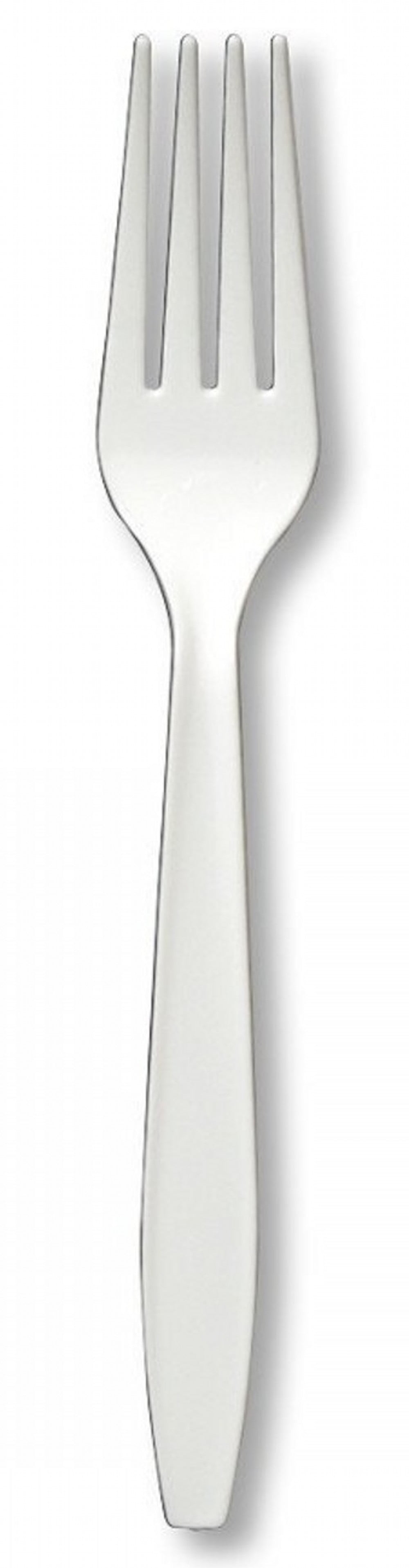 Premium 24 Count Plastic Forks White