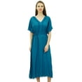 thumbnail image 1 of Bimba Kaftan pour Femmes avec Pompon Kimono Manches Longues Maxi Coverup, 1 of 9