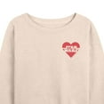 thumbnail image 3 of Star Wars - Valentine Heart Logo - Women's French Terry Pullover Sweatshirt, 3 of 5